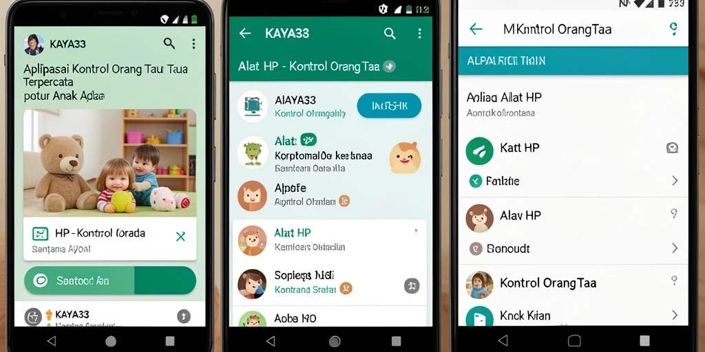 Tampilan antarmuka KAYA33 yang user-friendly untuk kontrol orang tua.