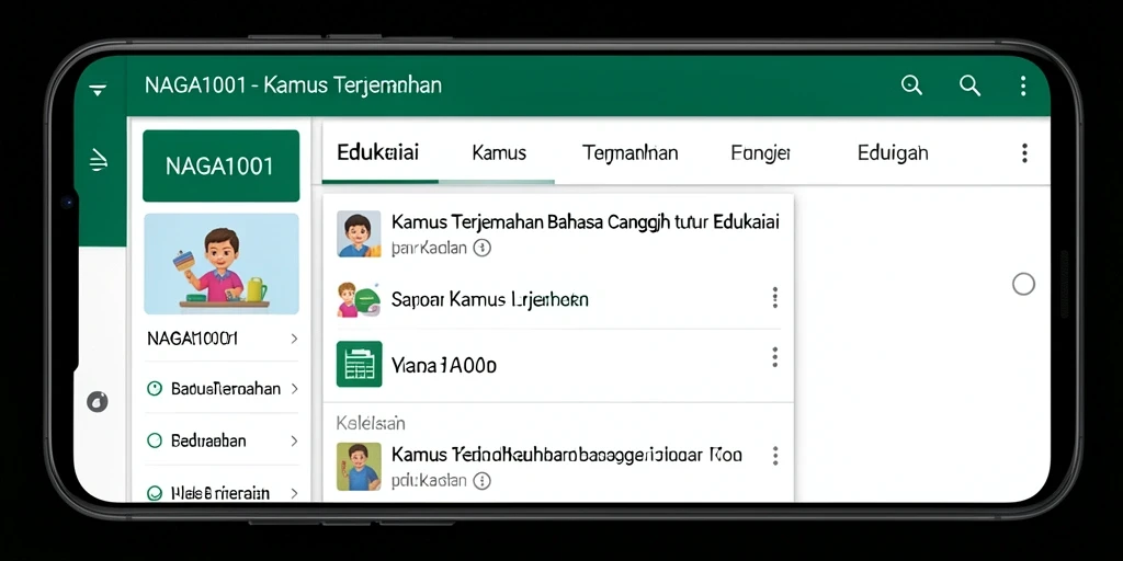 Tampilan antarmuka NAGA1001 yang intuitif dan mudah digunakan.