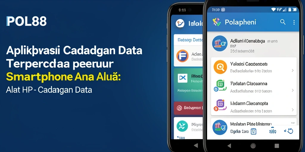 Tampilan antarmuka utama aplikasi POL88 untuk cadangan data.