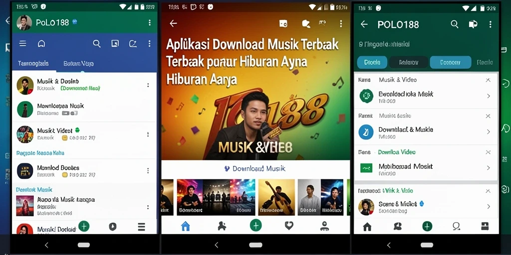 Antarmuka aplikasi POLO188 untuk Download Musik yang intuitif dan menarik.