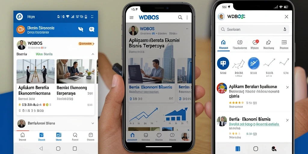 Antarmuka WDBOS menampilkan berita dan analisis ekonomi yang komprehensif.